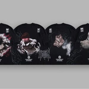 NEW Darc Sport X BAKI SON OF OGRE "SIDE-BY-SIDE" [Medium] TEE BOX SET IN BLACK